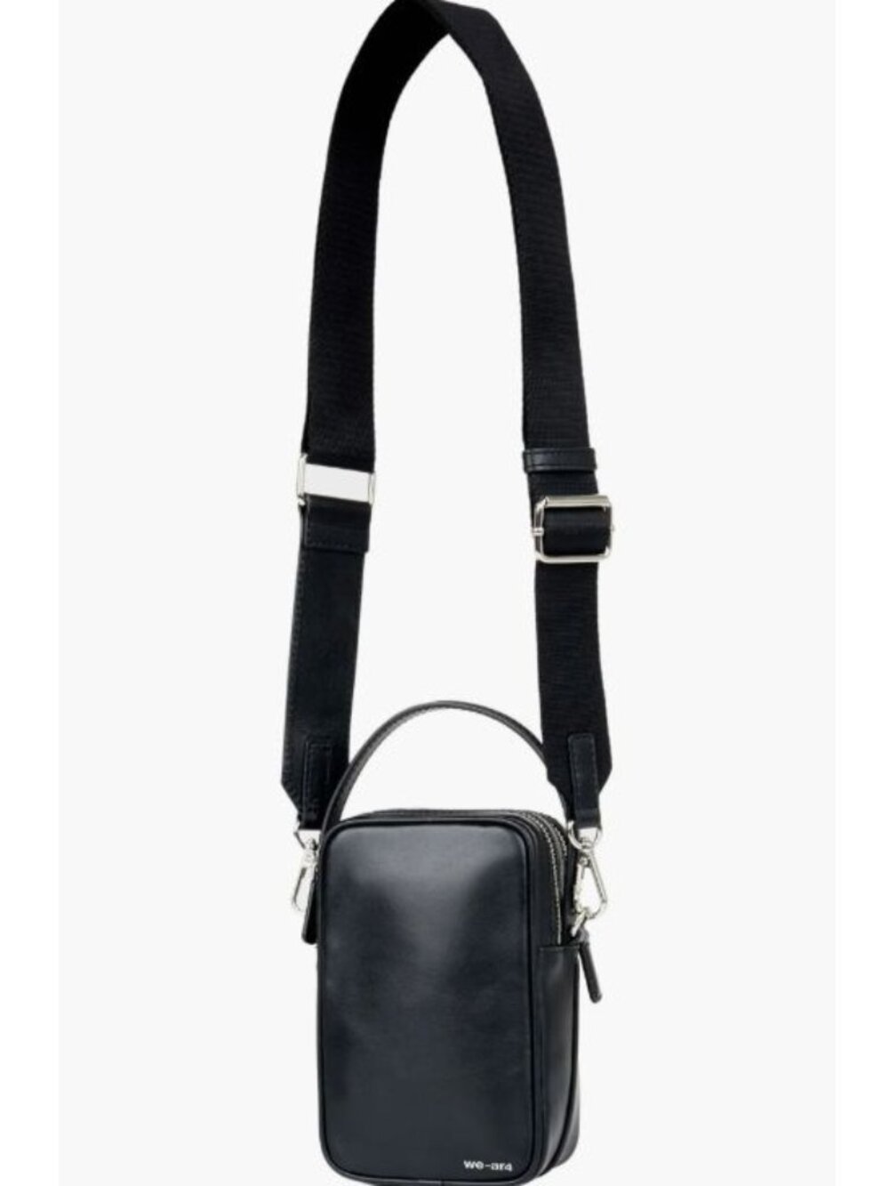 NWT We-ar4 The Souvenir Leather Crossbody Bag Black Size OS